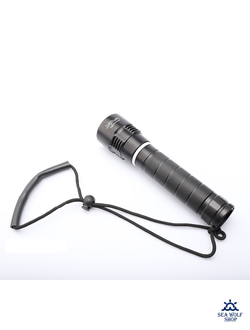 Фонарик для дайвинга Yupard-SH, три L2-1200Lm, скольз.выкл /желтый, Ак26650