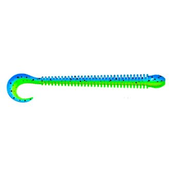 Приманка ZUB-WORM-ZANDER 135мм-5шт, (цвет 020) желто-синий