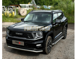 Пороги с площадкой 60,3 мм ТСС для Haval H7 2024-