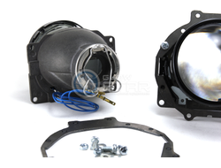 Комплект Hella R New с рамками для замены штатных ксеноновых / галогенных линз автомобиля Subaru Legacy Outback B13 (2003 - 2006) и B14 (2009-н.в.)