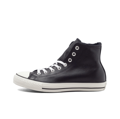 Кожаные кеды Converse All Star черные высокие 154134C оригинал фото