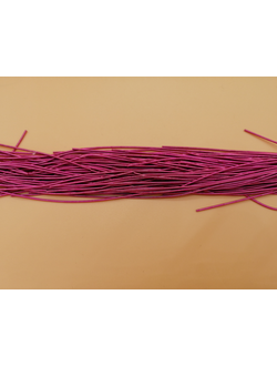 Канитель мягкая, цвет ярко розовый, 1 мм