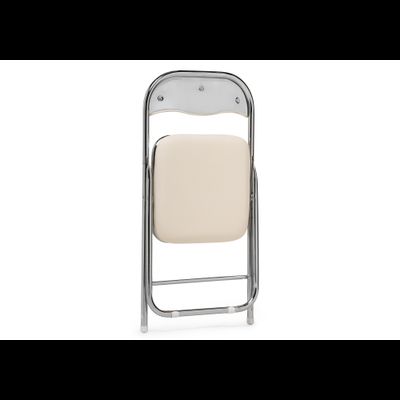 Стул на металлокаркасе Fold 1 складной beige / chrome