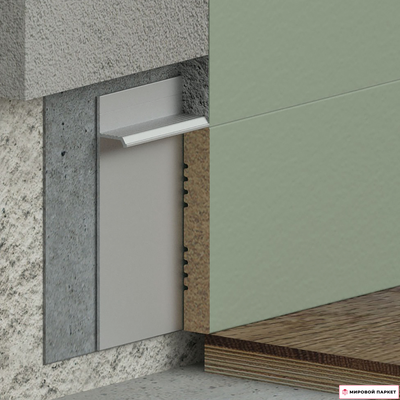 Плинтус скрытого монтажа  Evrowood AFD 1