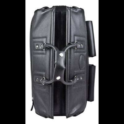 Кожаный саквояж Fabriano black (арт. 4008-01)