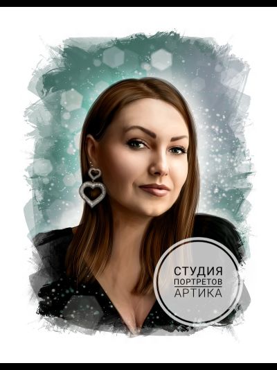 Портрет в Стиле Реализм 1 Человек