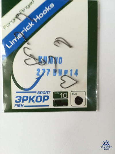 Крючки Kumho 277 BN x4 №14, 10шт/уп