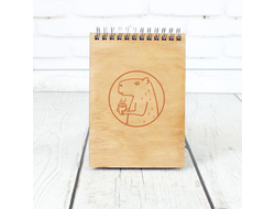Скетчбук деревянный Капибара, Kapibara-san №12