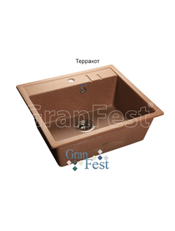 Керамическая мойка Granfest Гранфест QUADRO GF-Q560 1 секционная мойка с отверстием под смеситель