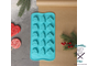 Форма для льда и кондитерских украшений Доляна «Новый год», 21×10,5 см, силикон, 15 ячеек, цвет бирюзовый