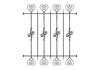 Решетка на окно №007