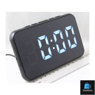 Часы-будильник электронные DS-2618L (белые цифры)