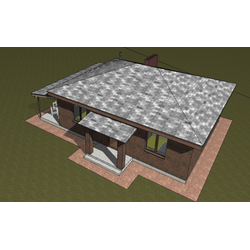 Одноэтажный дом с двумя спальнями 75м² (S94)