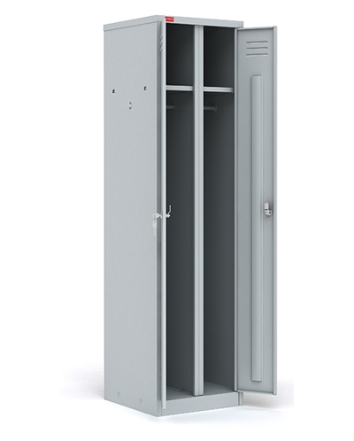 Двухсекционный металлический шкаф для одежды ШРМ-АК/500