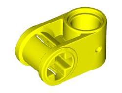 Technic, Axle and Pin Connector Perpendicular, Neon Yellow (6536 / 6402250)