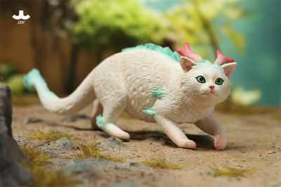 Котик-дракон (белый) - Коллекционная фигурка 1/6 Catragon Figurine (JXK263B) - JXK