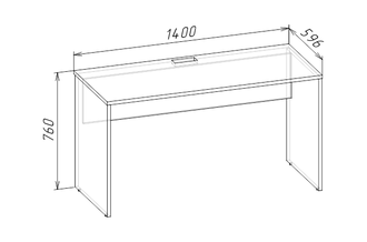 МОНО Стол письменный 1400 с угловым модулем