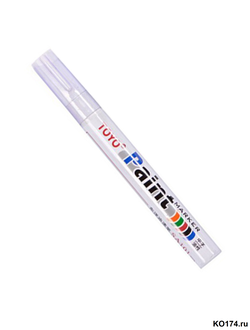 Маркер краска по металлу белый SA101