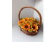 Корзина с зефирными подсолнухами