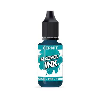 алкогольные чернила Cernit alcohol ink, цвет-turquoise 280 (бирюзовый), объем-20 мл