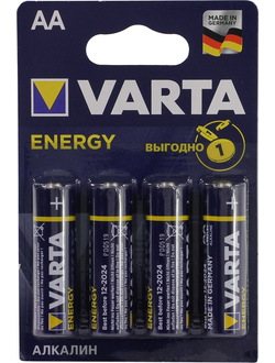 Батарейка AA щелочная VARTA ENERGY 4106-4 1.5V 4 шт