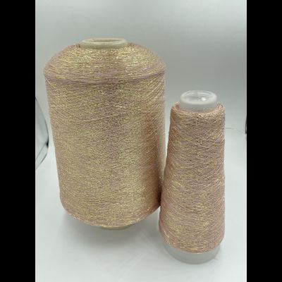 TORCITURA di DOMASO BACH LUREX  люрекс 1/ 34000 65% ВИСКОЗА 35% PL  (вес 50 грамм, длина 1700 метров) цв.52 розовое золото