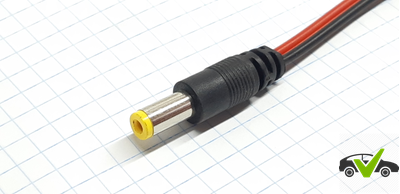 Разъем питания штекер 5.5*2.1мм на проводе 23см (УЗУ-3520) (18-0079)
