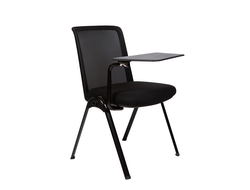 Кресло Meeting / черная сетка / черная ткань / пюпитр