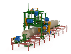 Линия по оцилиндровке бревна Алтай