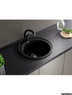 Керамическая мойка для кухни Zox ZX-GM 01 круглая 480 мм