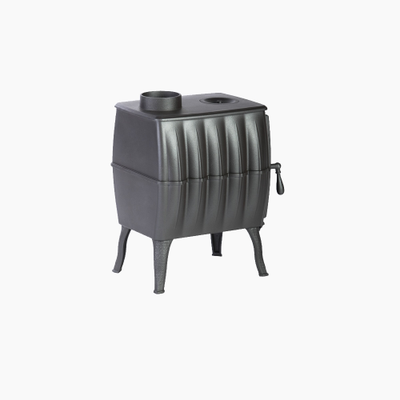 Печь отопительно-варочная Бахтинка серая до 100 м3