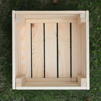 Ящик деревянный, для хранения вещей, контейнер Caiman, 28х27х18 см