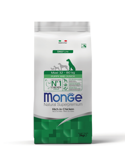 Корм Monge Maxi для щенков крупных пород с курицей 3 кг