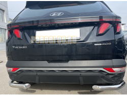 Защита заднего бампера угловая d60 для Hyundai Tucson 2021-