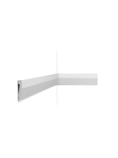 Плинтус ORAC Decor SX159, дюрополимерный, влагостойкий, ударопрочный, под покраску, длина 2 метра