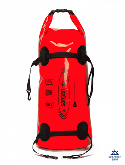 ГермоРюкзак 50л Sargan "САППЕР-50.0" c крепл. к SUP, красн.