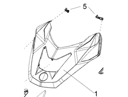 Капот Желтый оригинал BRP 517305523 517304816 для BRP LYNX/Ski-Doo (Hood)