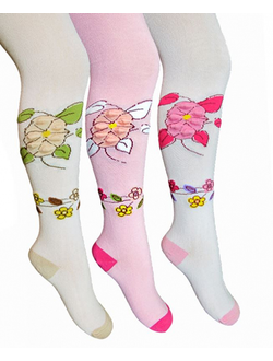 Колготки хлопковые с 3D рисунком KBS - 4- 30065