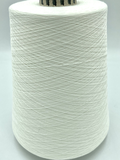 EMILCOTONI SPA art. CASHCOTTON Nm. 2/60 ХЛОПОК 85%, КАШЕМИР 15%  3000 метров в 100 граммах, цв. 01 БЕЛЫЙ