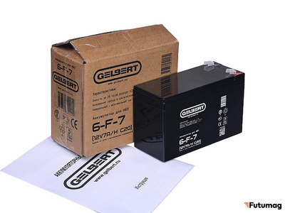 Аккумулятор для ИБП Gelbert 6-F-7 (12V7Ah C20)