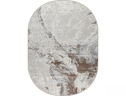 Ковер RIMMA LUX 38508A grey-beige / 1,6*2,3 м овал