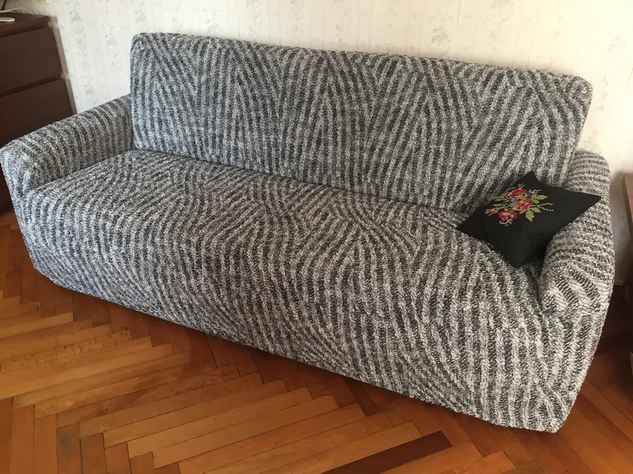 ЧЕХОЛ НА 3ХМ ДИВАН ВИСТА МИЛАНО СЕРЫЙ