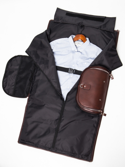 Кожаный портплед / дорожная сумка Milano Premium 
brown (арт. 4035-53)