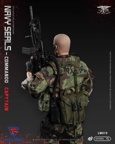 Капитан "морских котиков" США - Коллекционная фигурка 1/12 SCALE SEAL Special Assault Team Captain (LW019) - CRAZY FIGURE