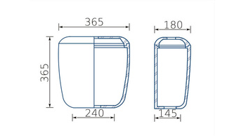 Унитаз-компакт Луна белый (ВКЗ)