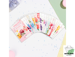 Набор мини-открыток "Цветы" 7,6 х 10,6 см