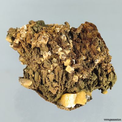 Вульфенит, миметит, лимонит. Мексика. 73*55*30мм