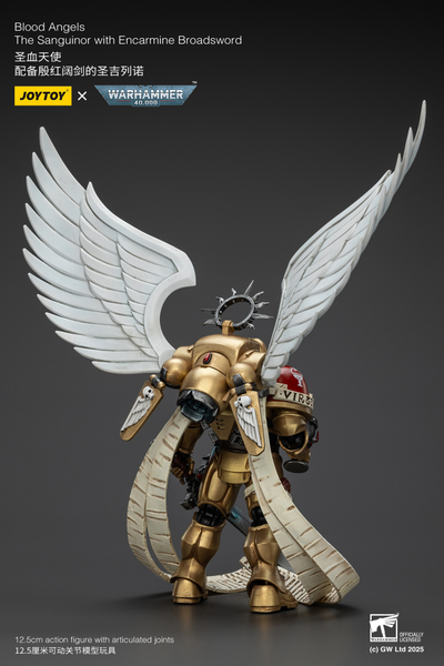 Сангвинор Кровавых Ангелов (Warhammer 40k) - КОЛЛЕКЦИОННАЯ ФИГУРКА 1/18 Blood Angels The Sanguinor with Encarmine Broadsword (JT02519) - JOYTOY