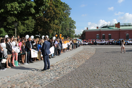 построение первокурсников