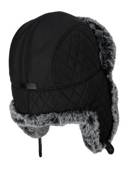 Шапка-ушанка BRODEKS Extreme KM109, черная